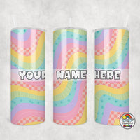 Retro Rainbow Tumbler