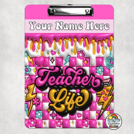 Neon Teacher Clipboard