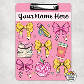 Pencil Bows 4 Clipboard