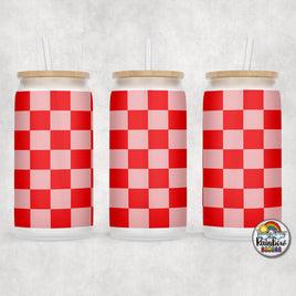 Plain Checker 1 Glass Can