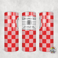 Checker Composition 1 All Colors Tumbler