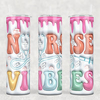 Nurse Vibes Puff Tumbler
