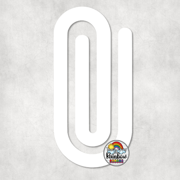 Sublimation Acrylic Regular Paperclip Blanks| Teach Over the Rainbow