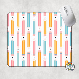 Pastel Pencils Mouse Pad