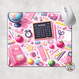 Pink Supplies Mouse Pad