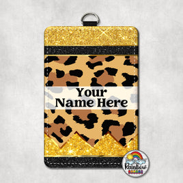 Leopard Glitter Pencil Vertical