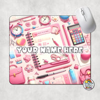 Pink Supplies 2 Mouse Pad