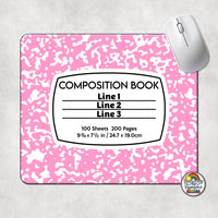 Composition Book Mouse Pad