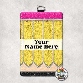 Yellow Crackle Pencil Vertical