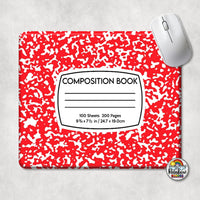 Composition Book All Colors Mouse Pad