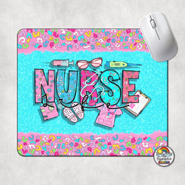 Pink Nurse Mouse Pad