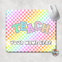 Checker TEACH Mouse Pad