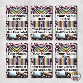 Pink Teacher Pencil-Hall Pass Set