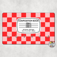 Checker 1 Comp Book-Hall Pass Holder