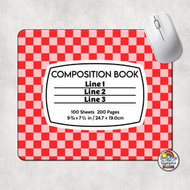 Checker 1 Comp Book Mouse Pad