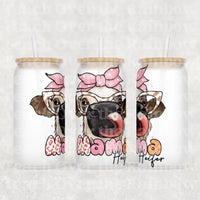 Mothers Day Designs Glass Can 16 oz.