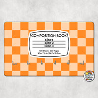 Checker 1 Comp Book-Hall Pass Holder