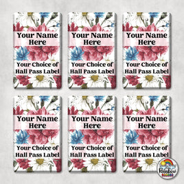 Burgundy Floral-Hall Pass Set