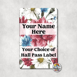 Burgundy Floral-Single Pass