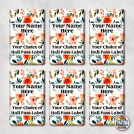 Fall Floral-Hall Pass Set