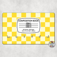 Checker 1 Comp Book-Hall Pass Holder