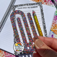 Candy Confetti Specialty Acrylic Paperclip