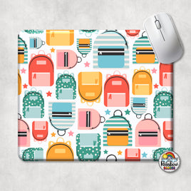 Coral Backpacks Mouse Pad
