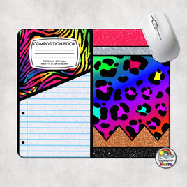 Pencil Combo Bright Leopard Mouse Pad