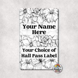Black & White Floral-Single Pass
