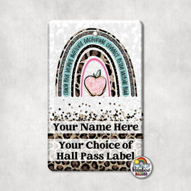 Boho Teal Leopard Rainbow-Single Pass