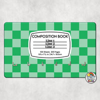 Checker 1 Comp Book-Hall Pass Holder