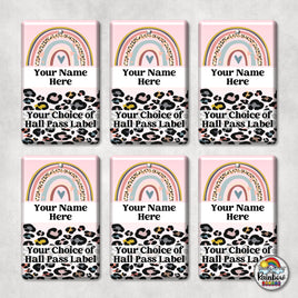 Pink Boho Leopard-Hall Pass Set