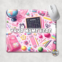 Pink Supplies Mouse Pad