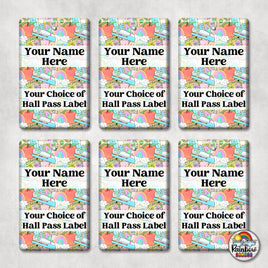 Teacher Things Pastel-Hall Pass Set