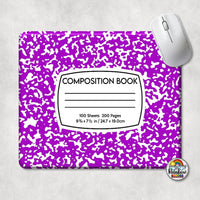 Composition Book All Colors Mouse Pad