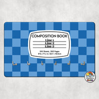 Checker 1 Comp Book-Hall Pass Holder