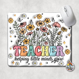 Teacher Wild Flowers Mouse Pad