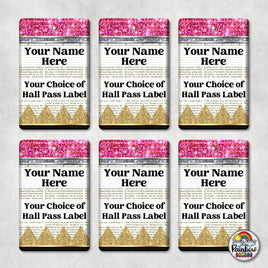 Chapter Book Pencil-Hall Pass Set