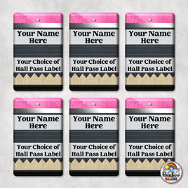 Chalkboard Pencil-Hall Pass Set