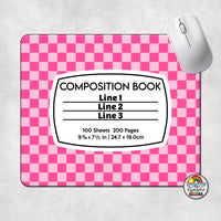 Checker 1 Comp Book Mouse Pad