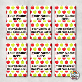 Red & Green Apples-Hall Pass Set
