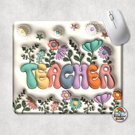 Teacher Floral Mouse Pad