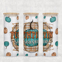 Fall Designs Glass Can 25 oz.