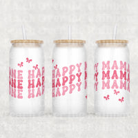 Mothers Day Designs Glass Can 16 oz.