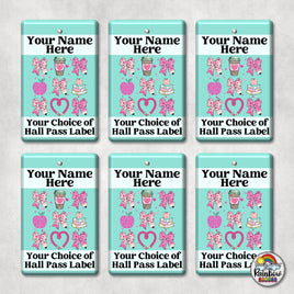 Pencil Bows 6-Hall Pass Set