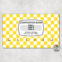 Checker 2 Comp Book-Hall Pass Holder