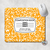 Composition Book All Colors Mouse Pad