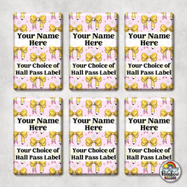 Pink & Pencils Bows-Hall Pass Set