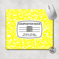 Composition Book All Colors Mouse Pad