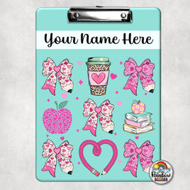 Pencil Bows 6 Clipboard